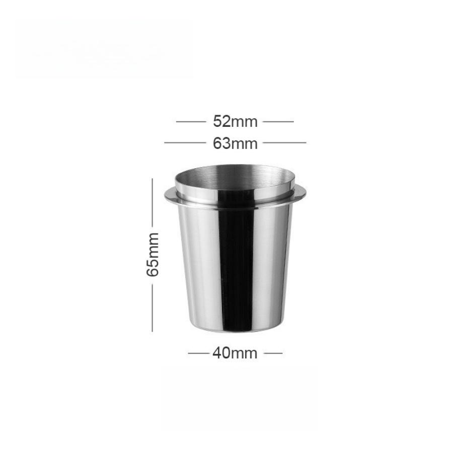 304 Stainless Steel Coffee Powder Cup Dosing Cup Scent Cup Coffee Machine Handle Powder Collector Espresso Machine Accessories