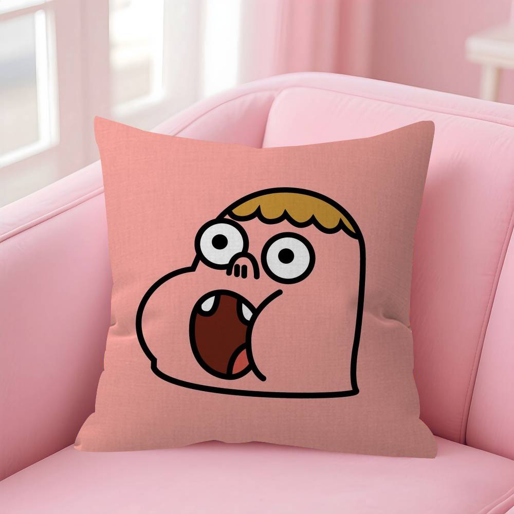 Cartoon CClarence fun Pillow Cushion Cover Pillowcase Living Room Sofa Home Decor Customized