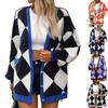 Women's Loose Casual Long Sleeved Knitted Cardigan Sweater Jacket Fashionable Jacket
