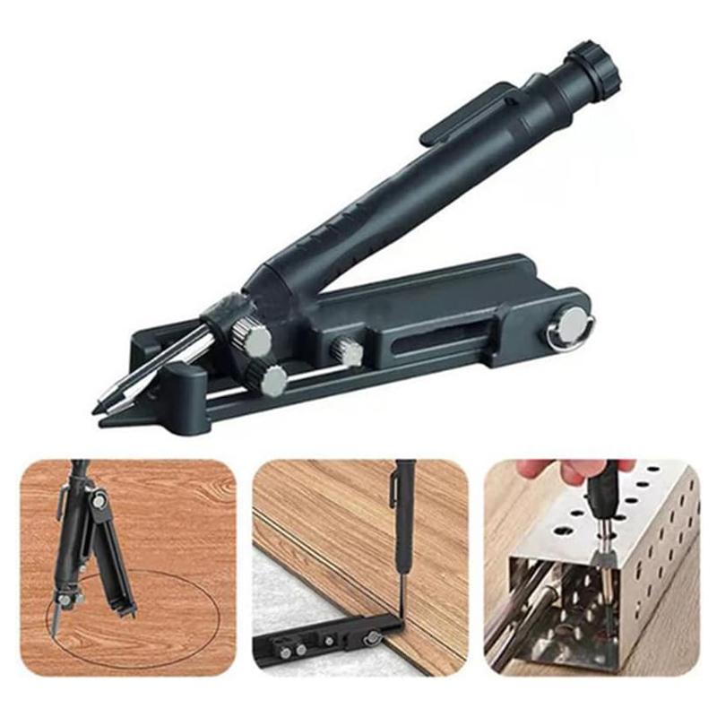 Многофункциональный инструмент для разметки по дереву, твердый плотницкий карандаш, калибровочный разметчик, измерительный инструмент со шкалой, черный