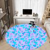 1pc Leopard Print Chair Carpet for Office, Soft Flannel Throw Mat, Perfect for Office, Holiday Party Decoration Choice yy260320086