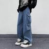 2023 Мужские прямые свободные повседневные джинсы на весну и осень