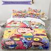 3pcs Duvet Cover Set (1*Duvet Cover + 2*Pillowcase, Without Core), Crayon Shin Print Soft All‑Season Bedding Set, Home Bedroom Decor Gift