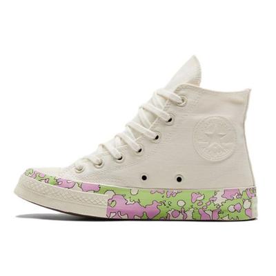 Женские кроссовки Chuck 70 High Crafted Florals Cream Egret Beyond-Pink A01187C