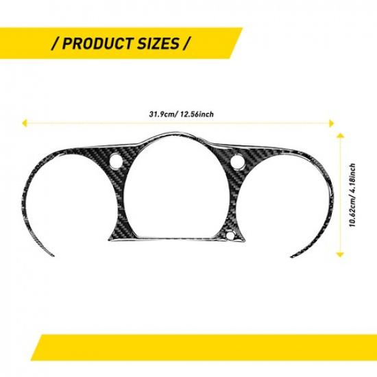 For Nissan 350Z 2003-2009 Carbon Fiber Interior Trument Cluster Panel Cover