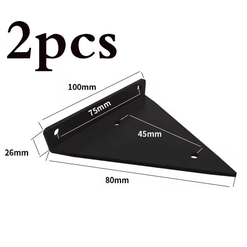 1/2шт треугольные кронштейны для полок прочные металлические настенные полки плавающие декоративные полки для ванной комнаты