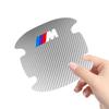 Наклейки для защиты дверных ручек с логотипом BMW M из углеродного волокна - 4 штуки