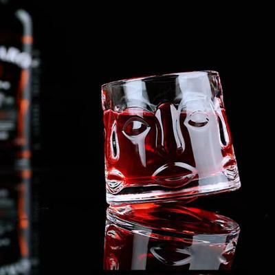Стакан для виски, для домашнего бара, для пива, для воды и коктейлей для вечеринок, для вина, для бренди, стеклянная посуда для коктейлей, для скотча, в форме человеческого лица