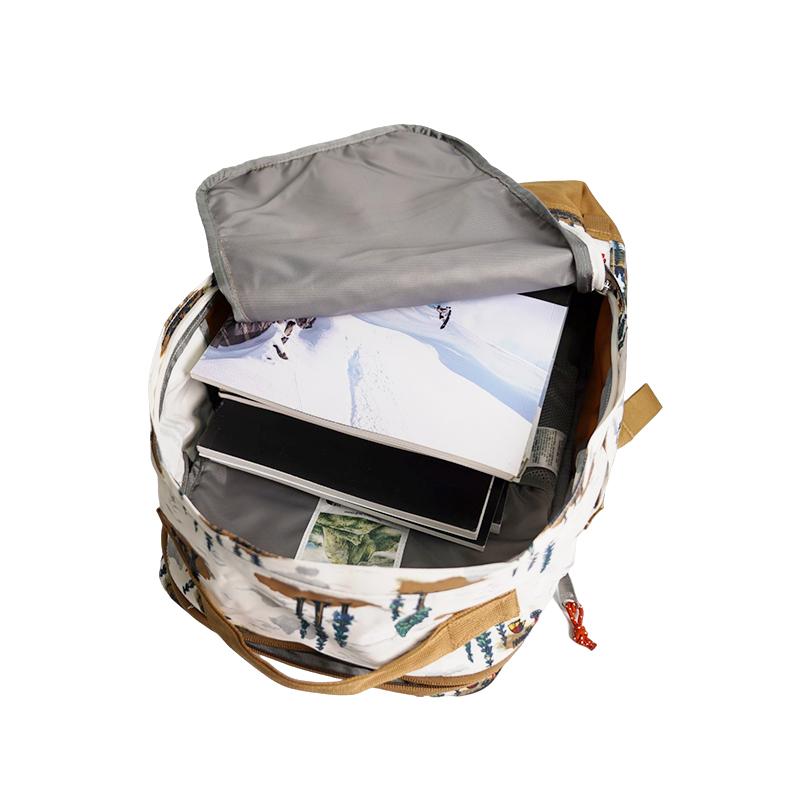 The North Face 16 л SS23 Логотип бренда Экологичный Принт с изображением леса Повседневный Рюкзак на молнии Большой вместимости Внешняя сумка Женский рюкзак NF0A52VQ-IS9