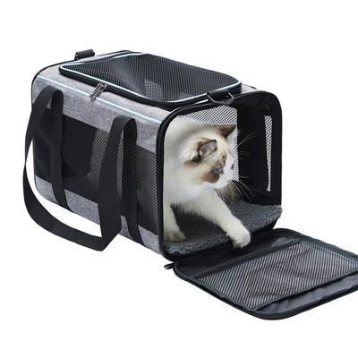 Pet Carrier Bag Foldable Small Dog Charter Carrying Cat Out Bag Expansion Pet Bag Mesh Breathable Foldable Handheld C