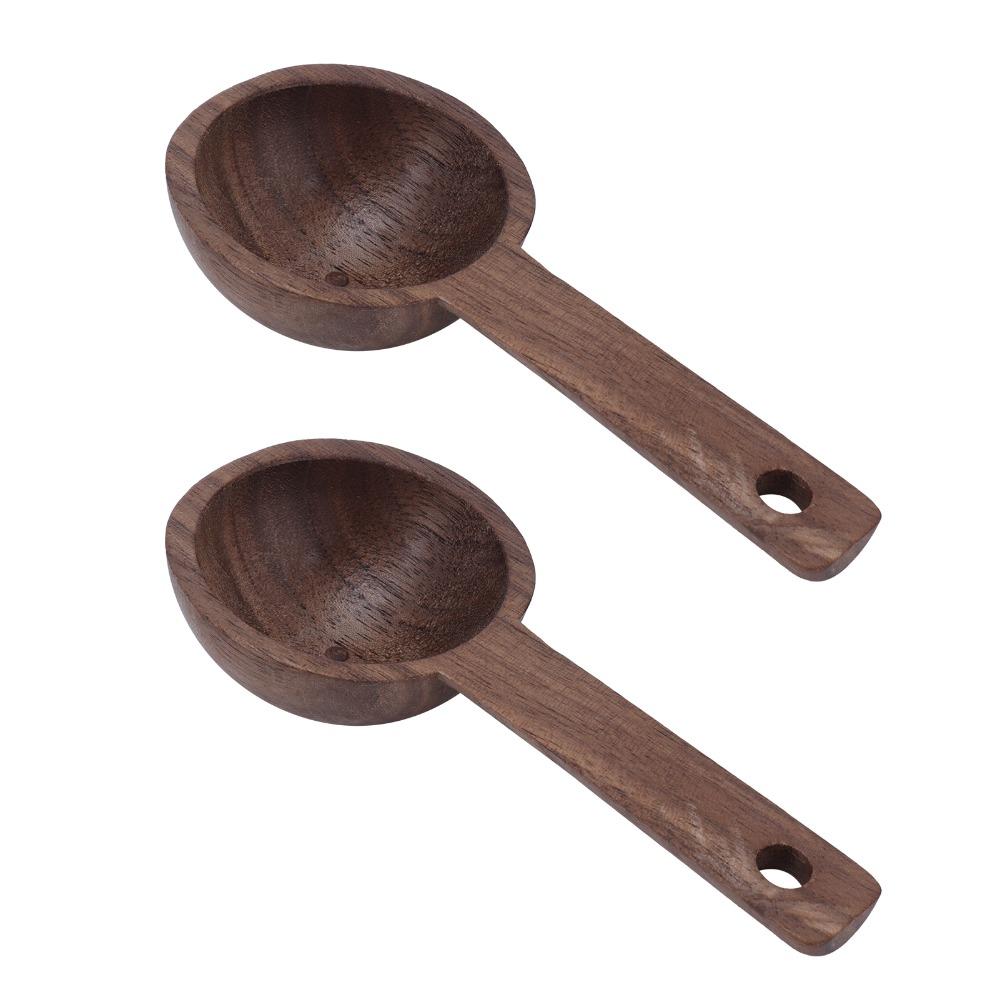 Walnut Coffee Scoop Elegant Wooden Spoon Coffee Accessories Walnut Teaspoon Coffee Brewing