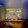 Desktop Creative Rewritable Acrylic Led Message Board With 7 Color Pens Drawing 300*200*3mm