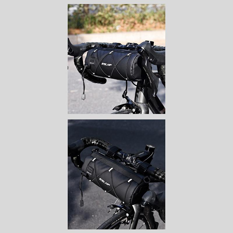 Eslnf Велосипедная передняя сумка Большая вместимость для хранения вещей Наружная водонепроницаемая многофункциональная сумка для езды на горном велосипеде Передняя сумка для горного велосипеда Аксессуары для велосипеда