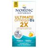 Nordic Naturals, Ultimate Omega 2X с витамином D3, вкус лимона, 60 мягких капсул