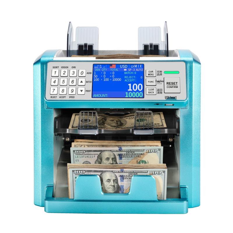 Счетчик и сортировщик банкнот Henry Multi-Currency S202 с китайской вилкой (адаптер в комплекте)
