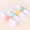 Игрушка для кошек Перьевой мячик Интерактивная игрушка для кошек Мячик на веревках Дразнилка для кошек Самостоятельная Хлопковые веревки Игрушки для кошек для стачивания зубов Товары для домашних животных