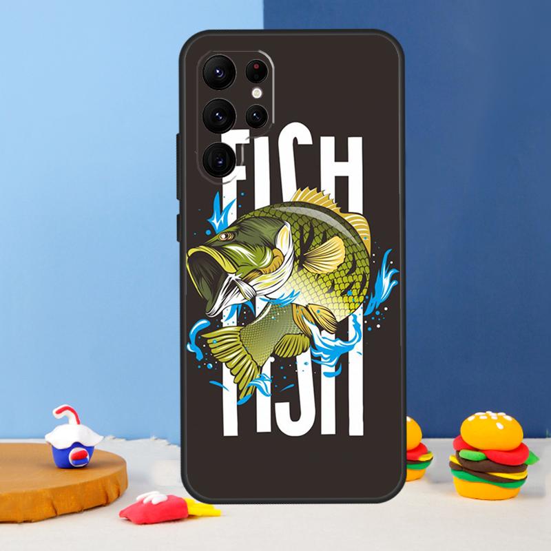 Чехол для телефона Рыбак Рыбалка Для Samsung Galaxy S24 S25 Ultra S9 S10 S20 S22 S21 S23 Plus S24 FE Чехол Coque