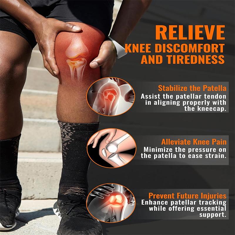 2-40 ШТ. Наколенник для снятия боли Силиконовая стабилизирующая повязка на коленную чашечку Наколенник для тенниса, бега, прыжков
