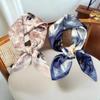 70*70 Vintage Square Scarf Silk Material Colorful Women's Neck Shawl Universal Head Wrap Trendy Female Accessories Gifts
