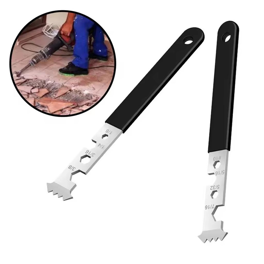 Шестигранный С двойными крюками Инструмент для выемки брусчатки Инструмент для снятия отделки Лопата для удаления Многофункциональный инструмент Шестигранная гайка Сайдинг Напольное покрытие