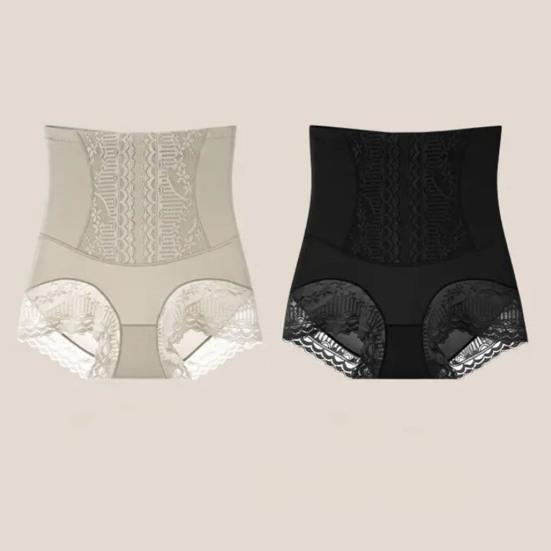 Женские трусики с высокой талией и контролем живота, мягкие эластичные кружевные антисептические утягивающие дышащие послеродовые компрессионные трусы, трусы