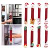 Christmas Refrigerator Cover Cute Christmas Kitchen Decor Door Pull Gloves for New Year Freezer Kitchen Appliances Home Oven