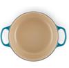 Cast Iron Roaster Le Creuset Signature Round 20 Cm Depth Teal 2.4 L (21177206422430)