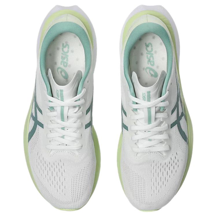 Новые дышащие кроссовки с низким верхом Asics MAGIC SPEED 4 Женские зеленые 1012B676-100