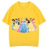 Unisex Princess Clothes Snow White and The Seven Dwarfs Trend Harajuku Short Sleeves Tshirt Fashion T-shirt