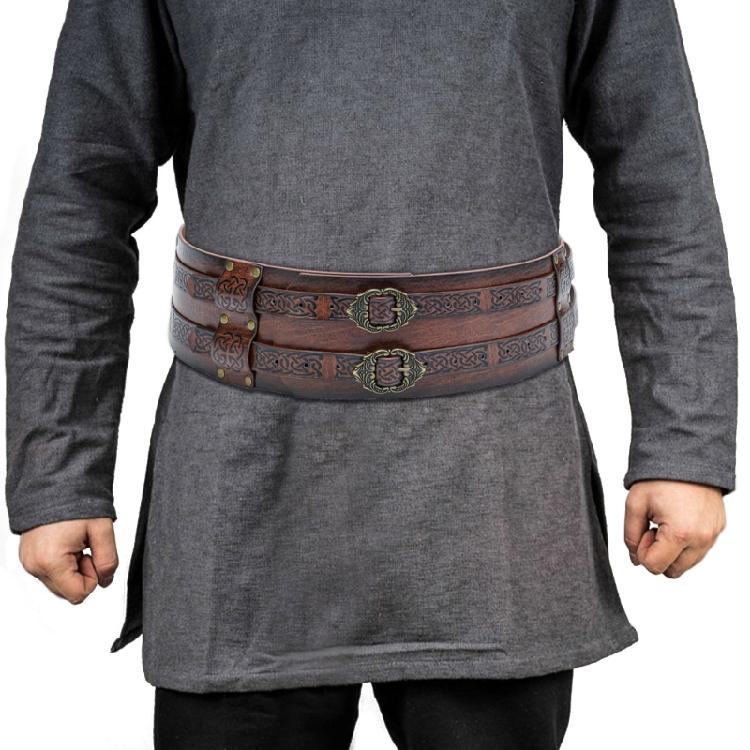 Norse Cosplay Belt Renassance Medieval Buckle Belt Halloween Men Costume
