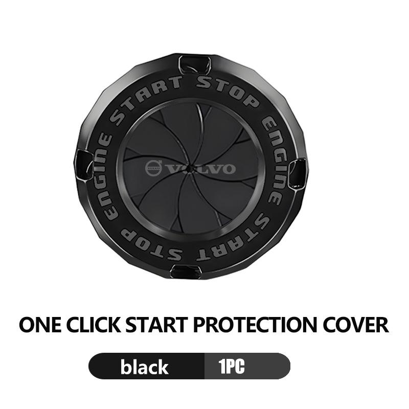 bgr3 Car Styling One-Click Start Button Protective Cover Universal For Volvo V50 S60 XC60 S40 XC40 XC90 V60 S80 S90 V70 XC70