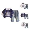 Kids Casual Long-Sleeve Set, Comfortable Daily Wear Outfits