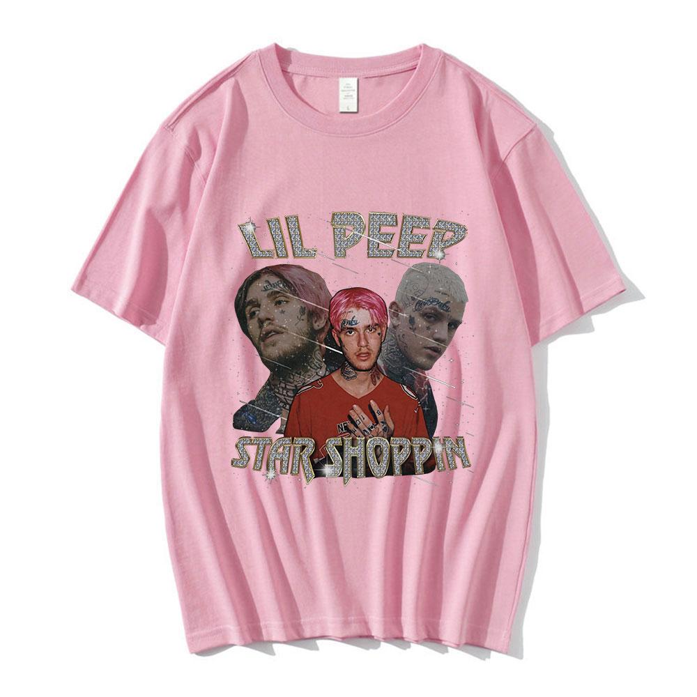 Графическая футболка унисекс с изображением рэпера Lil Peep, женская мода, винтажная футболка в стиле хип-хоп, для пар, повседневная, хлопковая, с коротким рукавом, оверсайз