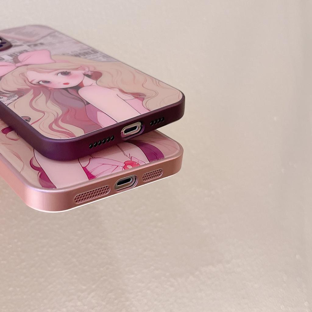 Персонализированный розовый чехол с бабочкой для девочек для iPhone 15, 14, 13, 12, 11 Pro Max X XR XS, персонализированный стеклянный чехол для телефона