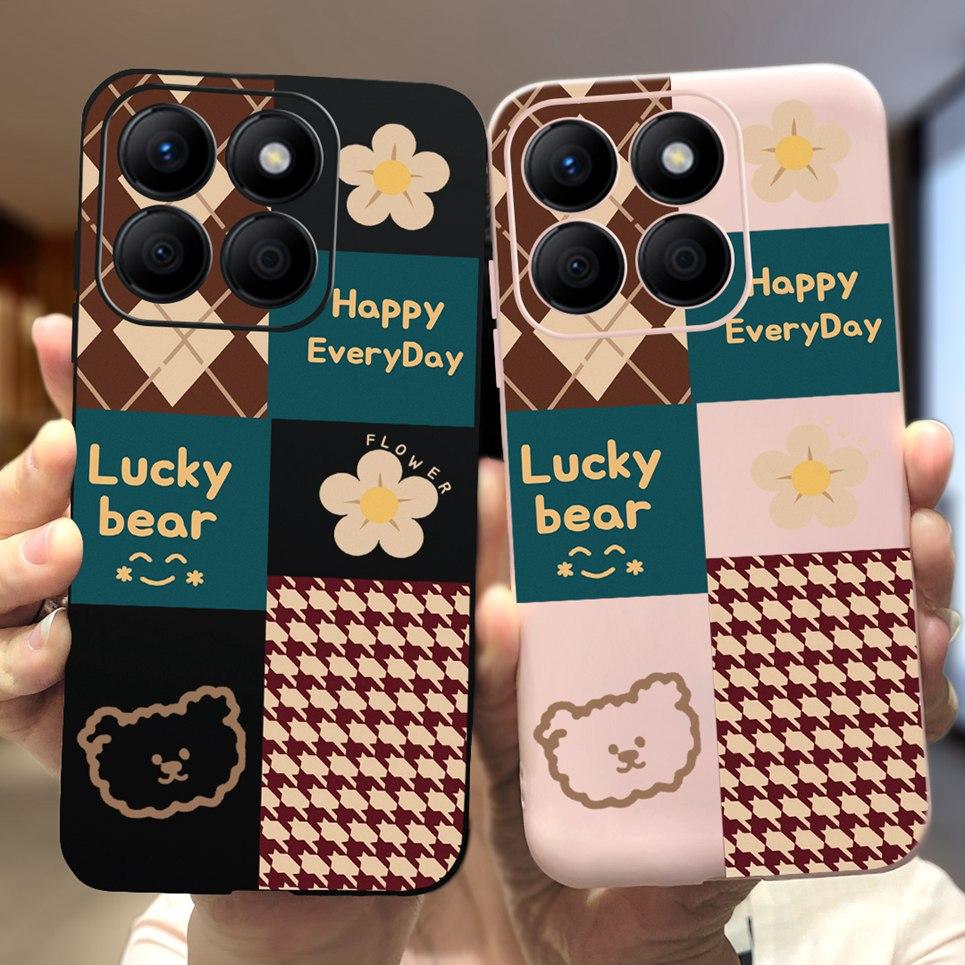 Women Fashion Girly Phone Case For Huawei Honor X9b Honor X8b Coque Funda Flower Pattern Soft Silicone Funda HonorX9b 5G Coques