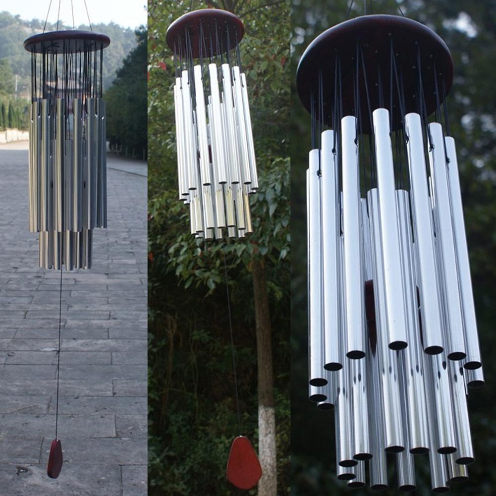 Large 27 Metal Tubes Wind Chimes Outside Outdoor Porch Wind Chime Soothing Melodic Memorial Sympathy Garden Patio Decorations