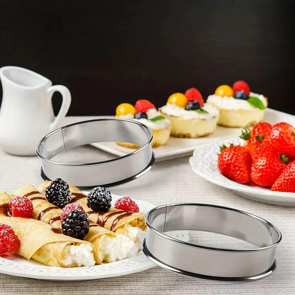 1 шт. фруктовый пирог торт печенье двойное раскатанное кольцо для выпечки еды круглая форма для кольца