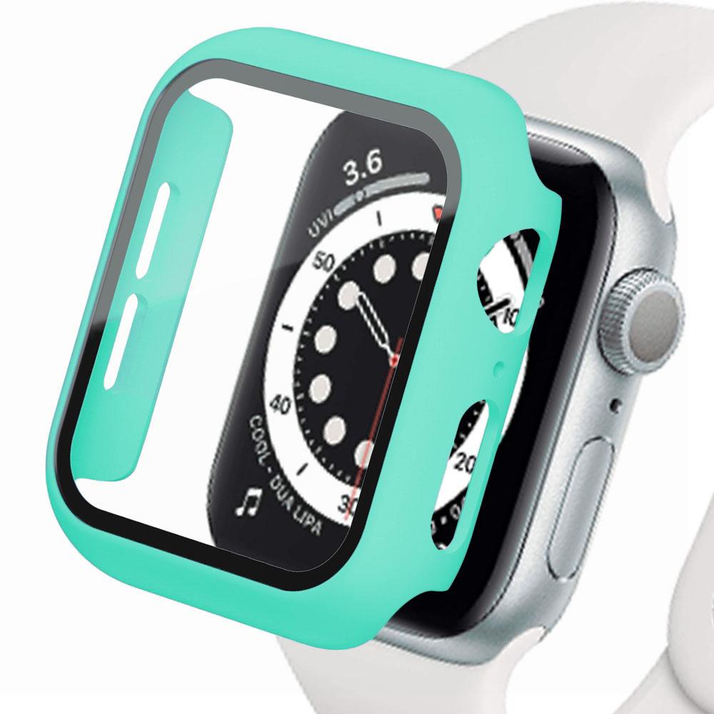 Стекло+Чехол Для Apple Watch корпус 45мм 41мм 44мм 40мм 42мм 38мм ремешок Аксессуар Защитное стекло iwatch серия 5 4 6 SE 3 7 8 9