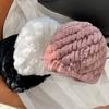Real Rex Rabbit Fur Hat, Woven Cold-proof and Warm Wool Knitted Headgear, Women's Autumn and Winter Versatile