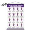Fitness Exercise Chart Tai Chi Training Hanging Scroll Poster Sitting/Walking Movements Guide Large Size Movement Guide High Definition Wall