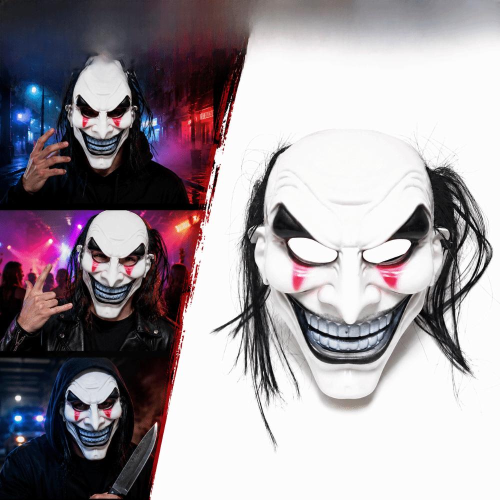Spooky Halloween Mask Smile Face Terrifying Cosplay Mask Party Gift Full Face Mask Male Female