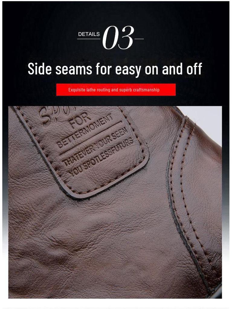 Новые мужские ботинки Martin из натуральной кожи с шерстяной подкладкой — деловые повседневные зимние высокие ботинки для снегоступов.