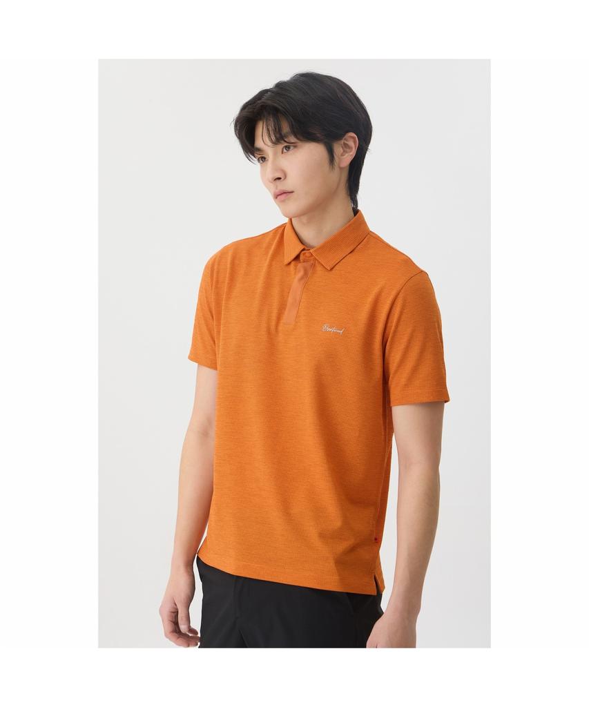 BRENTWOOD [Life Performance] Knitting Polo Neck T-Shirt Brtam26001Orx