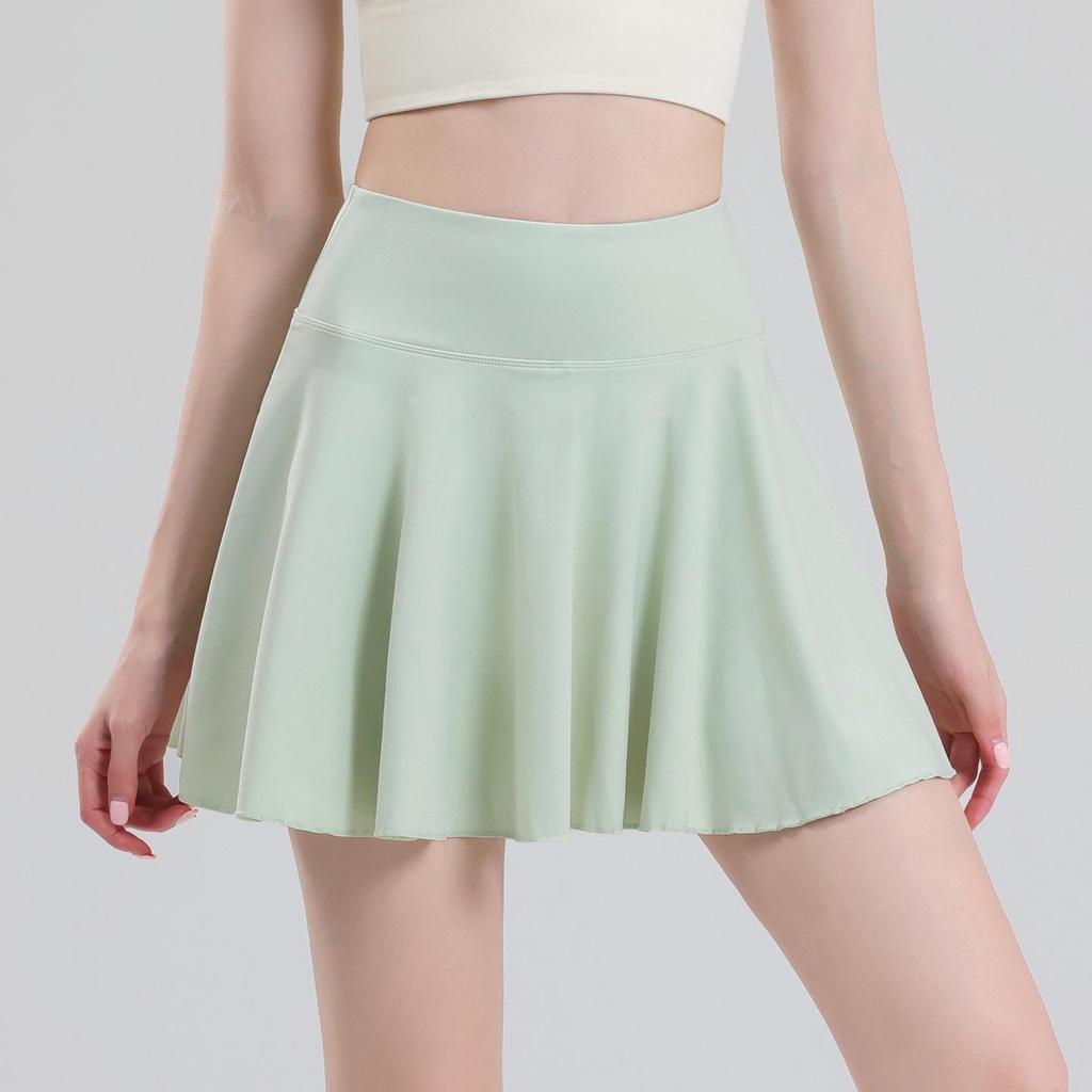 Women's High Waist Pleated Tennis Skirt - 2024 Summer Yoga Fitness Skort for Running, Anti-Exposure Design