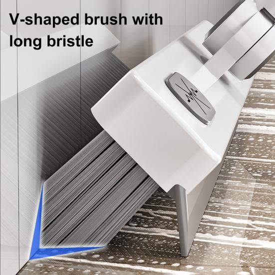 Длинная ручка для щетки для пола, вращающаяся на 360 градусов головка швабры, эргономичный дизайн