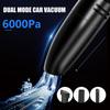 Cordless Car Vacuum Cleaner 6000PA Strong Suction Handheld Vacuum Cleaner