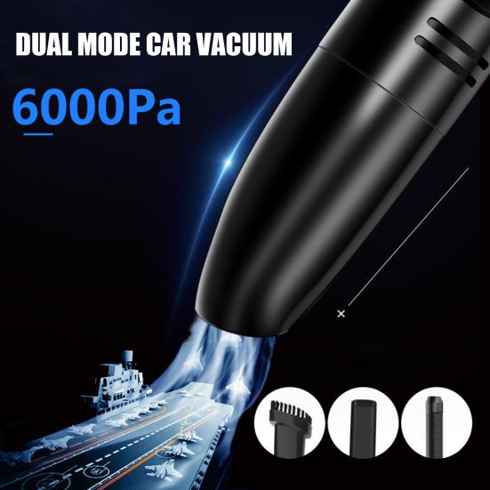 Cordless Car Vacuum Cleaner 6000PA Strong Suction Handheld Vacuum Cleaner