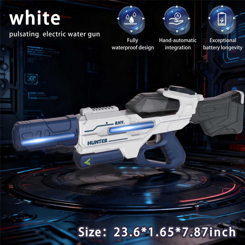 23.6in Electric Water Gun Toy High-Pressure Powerful Hand-Automatic Water Pistol Spray Blaster Beach Swimming Toys for Adult