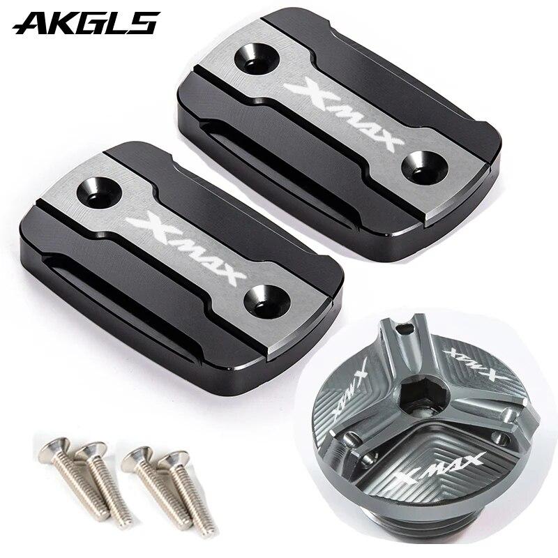 Для YAMAHA XMAX 300 250 XMAX300 2017-2022 мотоциклетная крышка передней тормозной жидкости, защита и аксессуары для крышки заливной горловины