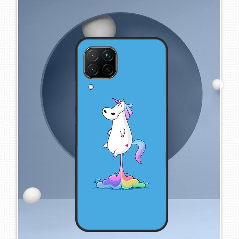Cartoon Rainbow Unicorn For Huawei P30 P60 Pro P20 P40 Lite Nova 9 10 SE 12s 12i 11i 8i Y91 Y60 Y70 Y72 Y90 Y61 Case